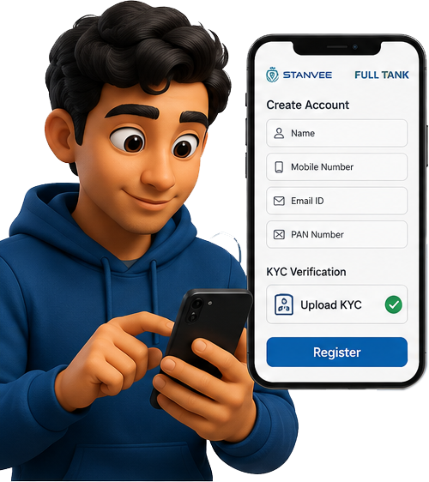 Register Full Tank Card